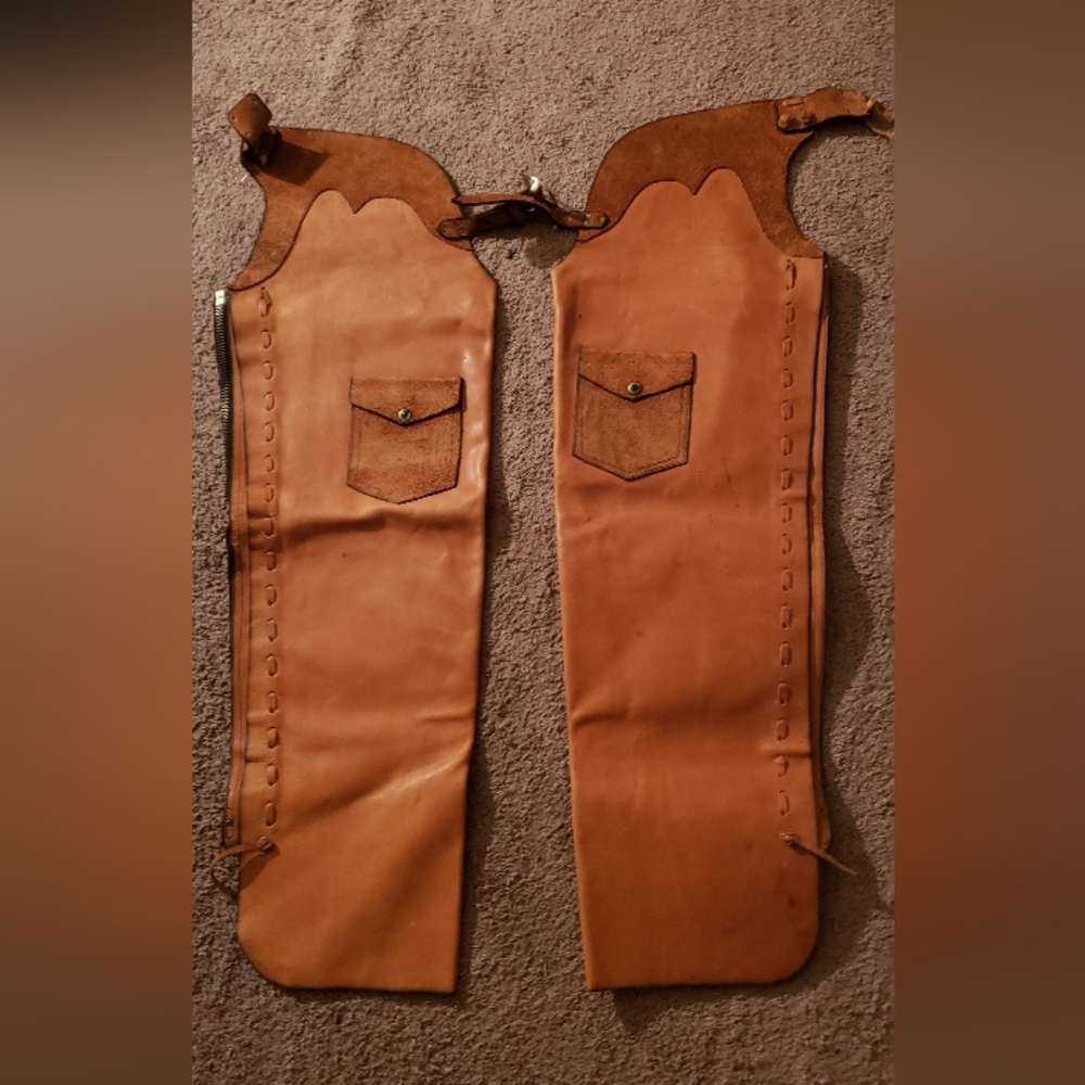 Handcrafted leather/suede vintage Chaps